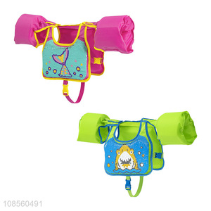 Cute design children swimming float swimsuit life jacket