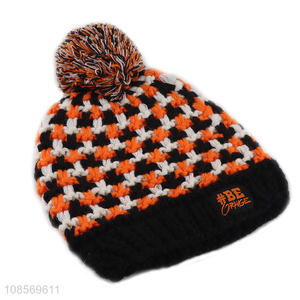 Latest design winter thickened beanies hat knitted hat