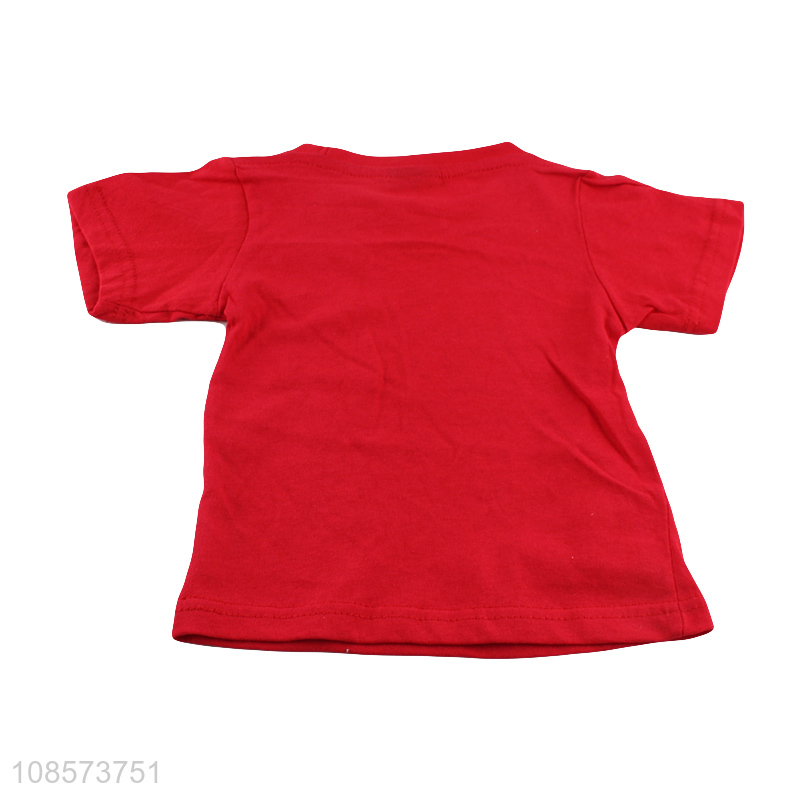 Online wholesale multicolor cotton round neck children's T-shirt