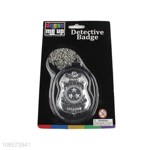 China factory artificial detective badge police toys