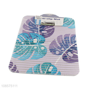 Wholesale leaf printed waterproof anti-slip pvc floor mat <em>carpet</em>