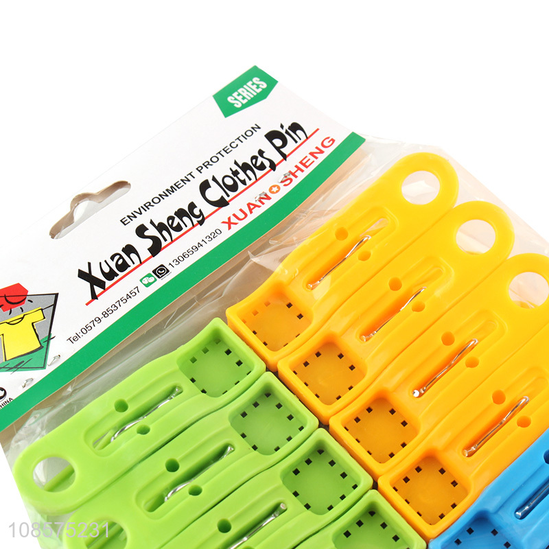 Wholesale 16pcs plastic clothespins drying line pegs set