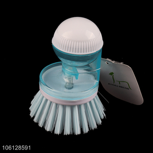 Factory price kitchen tool handheld plastic pot brush