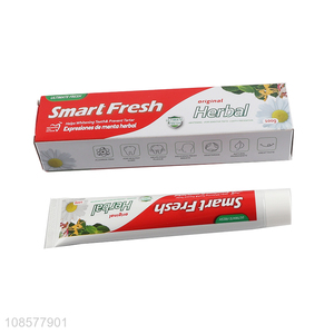 China imports fresh herb anticavity whitening toothpaste