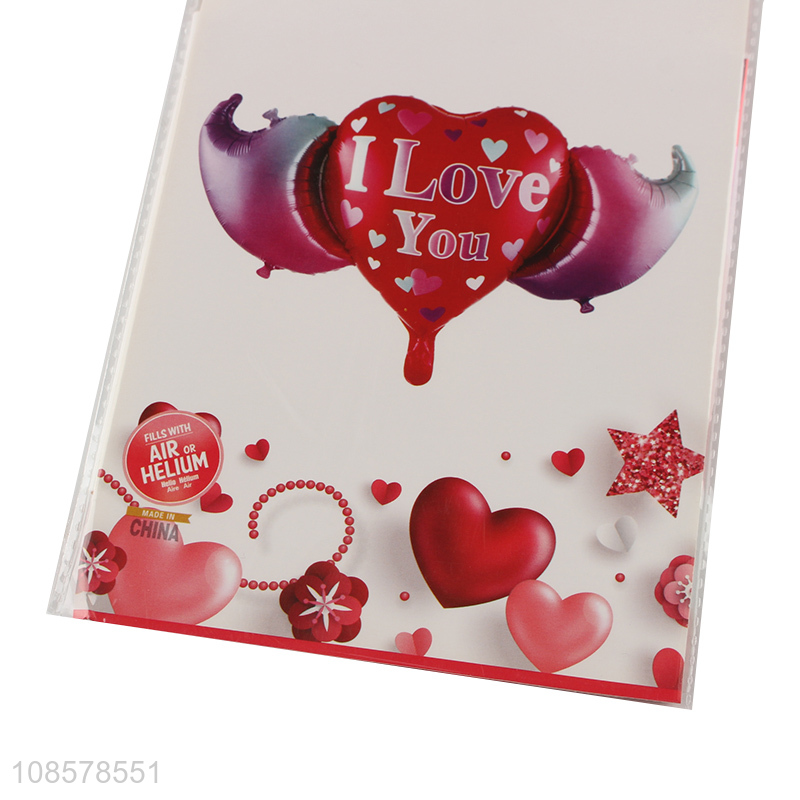 China products heart shape foil balloon for Valentine's Day