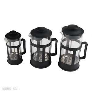 Online wholesale french press glass coffee maker jug bottle