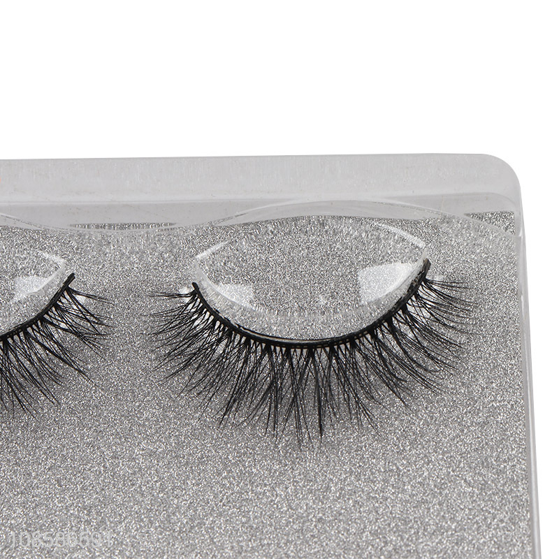 China wholesale 1 pair 3D false eyelashes lightweight fake lashes