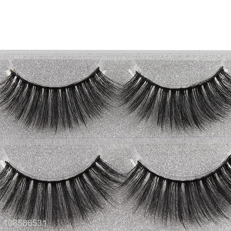 Best selling 3 pairs 6D natural look lightweight false eyelashes