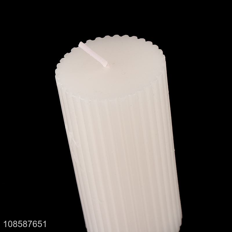 Wholesale colored pillar candle paraffin wax candle for decoration