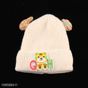 Most popular thickened winter children knitted hat beanies hat