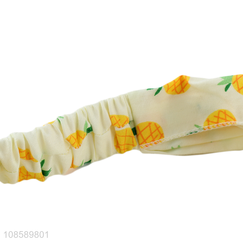 China factory fruit pattern girls headband for hair accessories