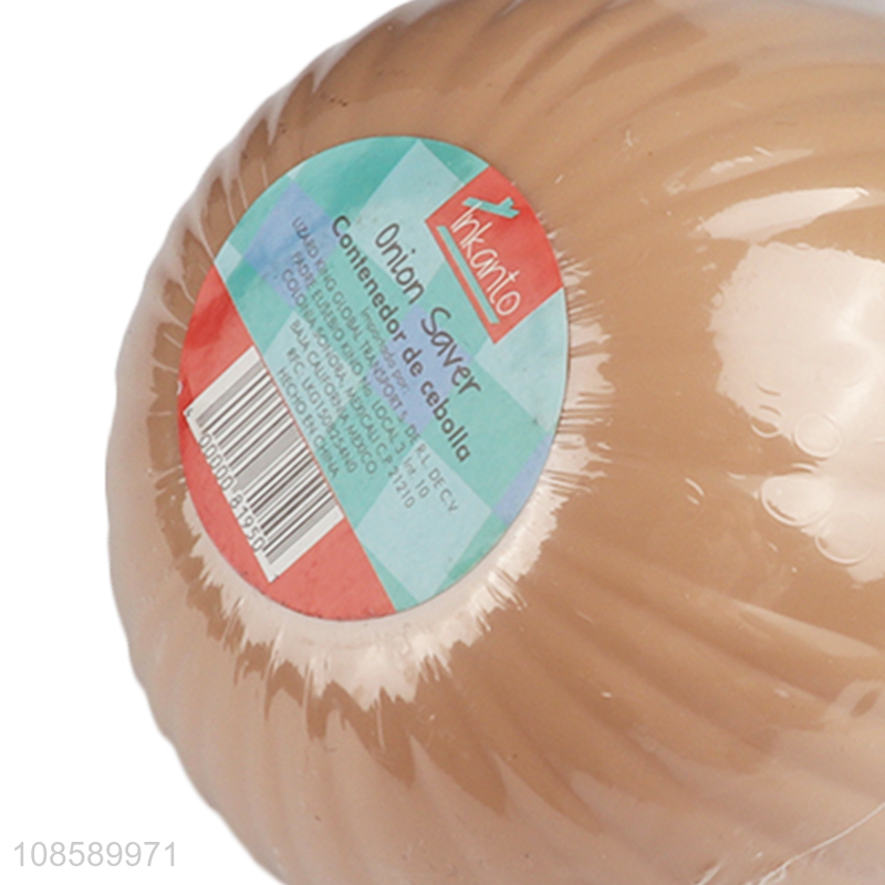 New product plastic onion shape fresh-keeping box for refrigerator