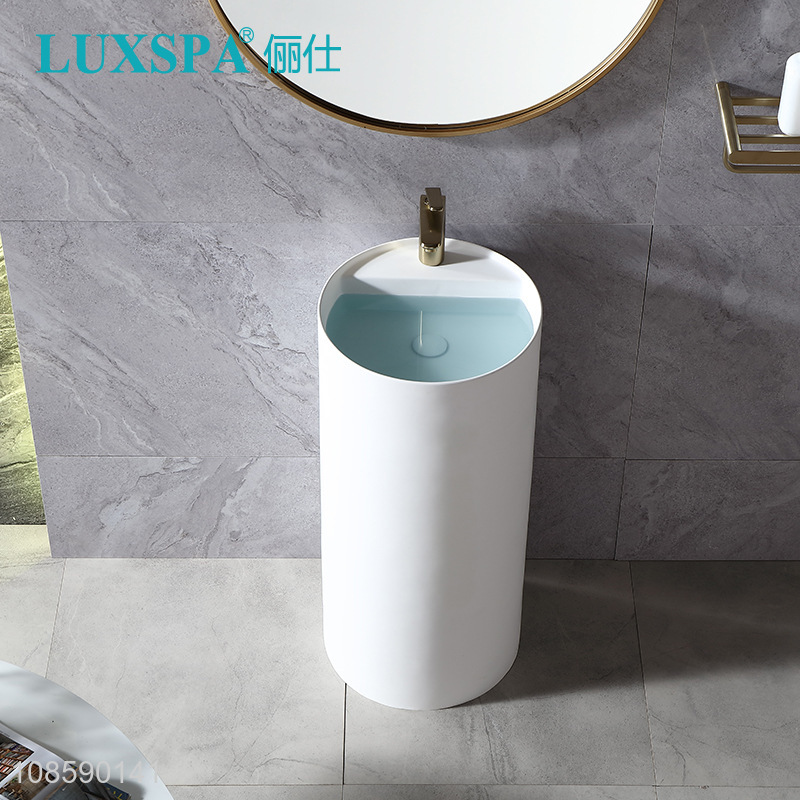 High quality bathroom sink artificial stone pedestal sink