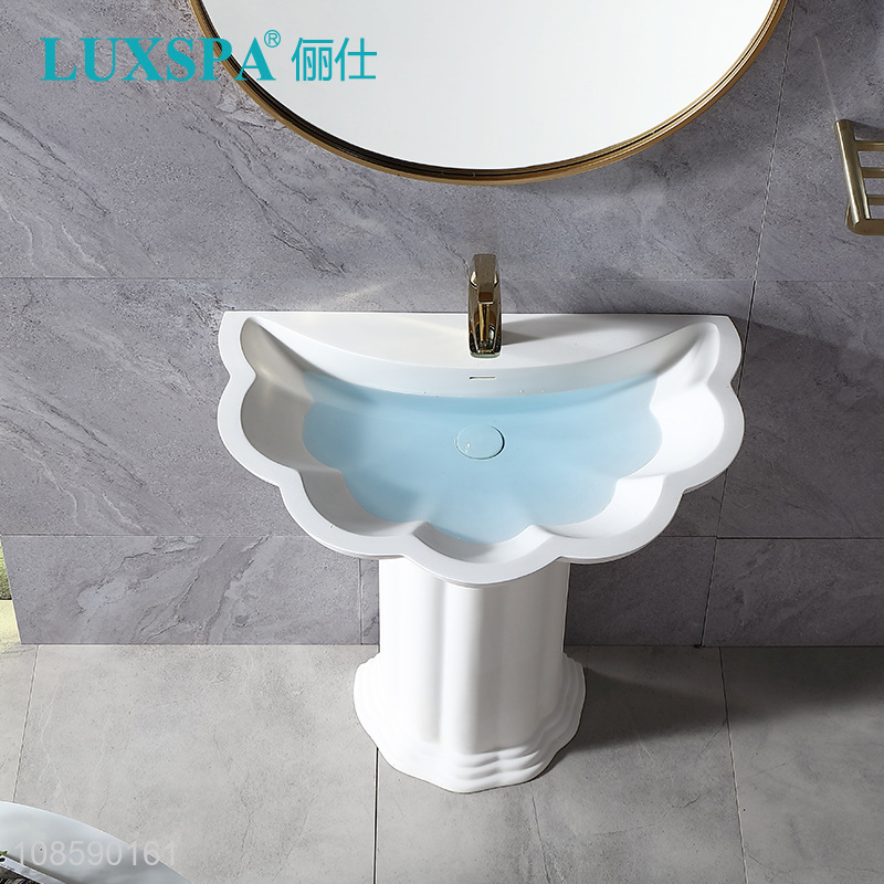 New design bathroom sink custom pedestal sink for hotel home