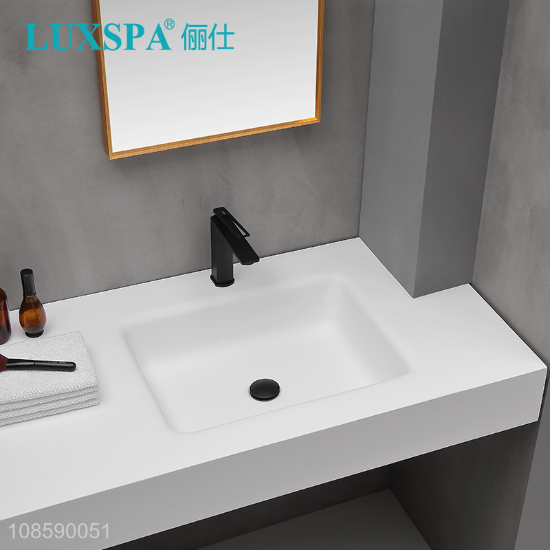 Wholesale bathroom basin artificial stone washbasin vessel sink