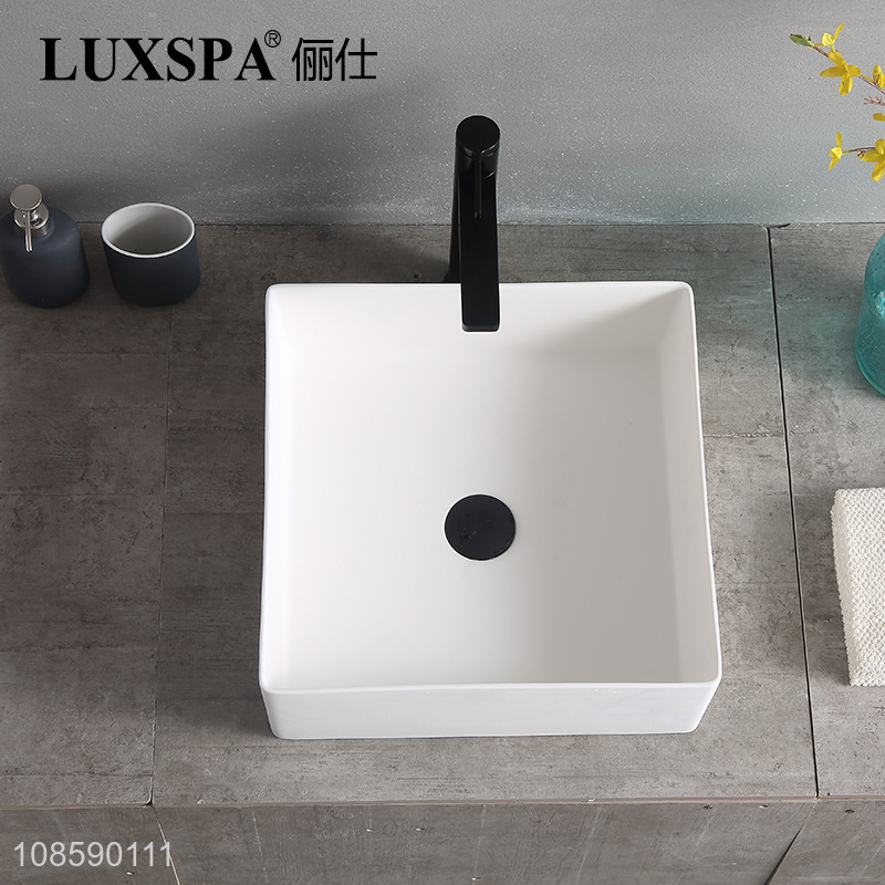 Wholesale bathroom vessel sink artificial stone countertop sink