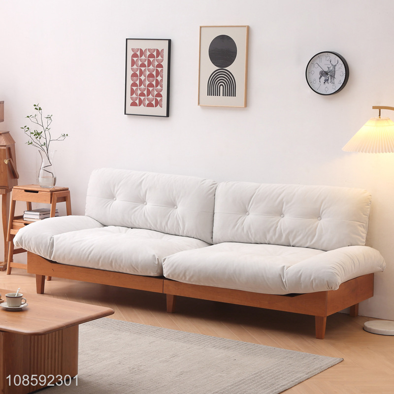 Most popular small apartment solid wood cloud sofa for sale