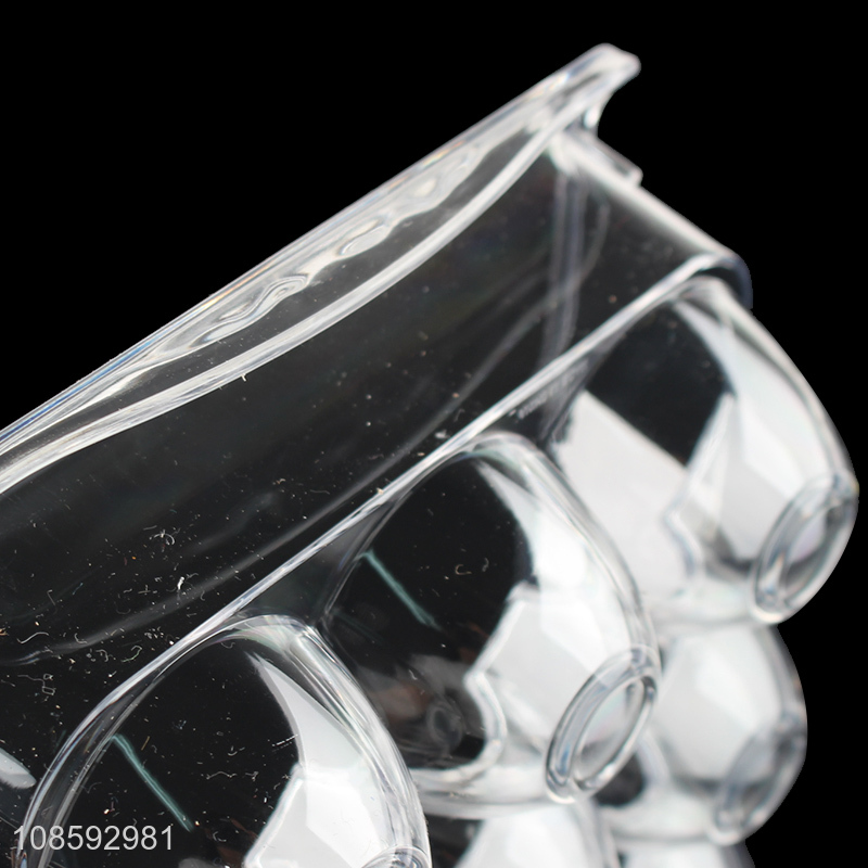 China wholesale transparent egg storage container tray with lid