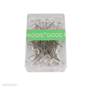 Factory price acrylic straight head dressmaking pins