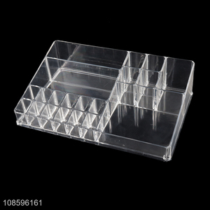 Good quality plastic cosmetic organizer makeup brush holder