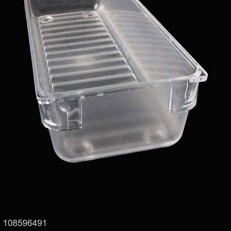 Hot selling plastic refrigerator storage box desktop organizer