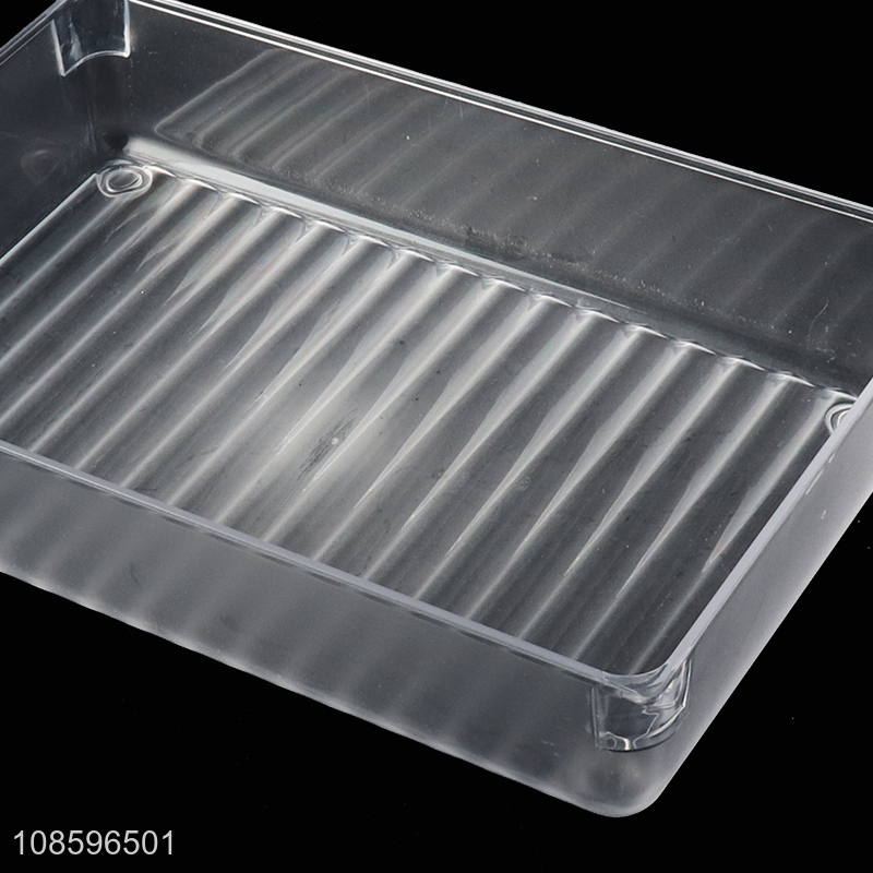 Low price plastic refrigerator organizer bin for canned drinks