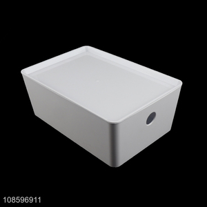 New arrival plastic large capacity storage box with lid