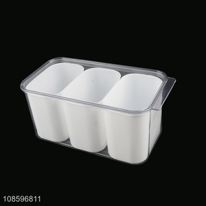 Wholesale 3 small containers plastic refrigerator container storage box