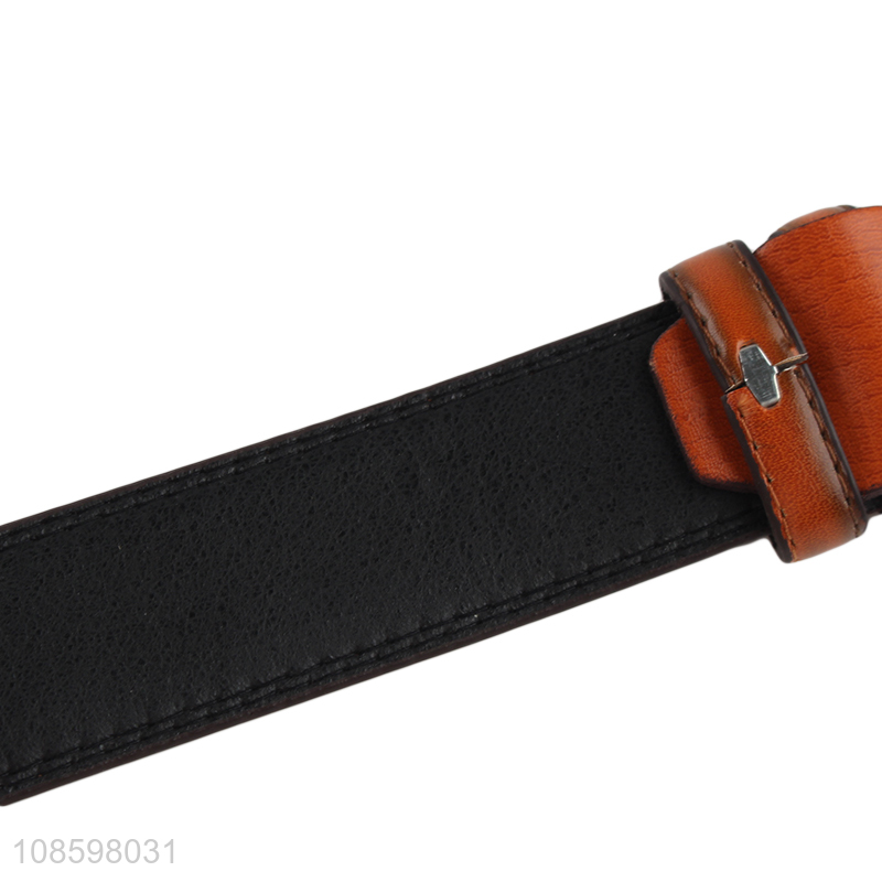 Wholesale 125cm men's casual dress belt pu leather belt