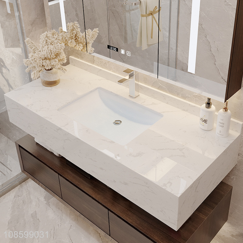 Low price marble basin bathroom cabinet modern wash basin