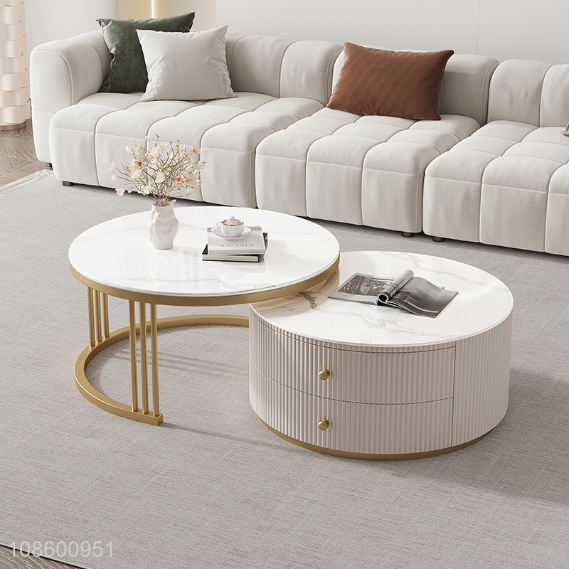 China products round living room coffee table set for sale