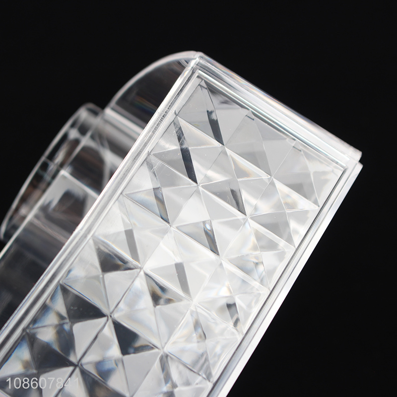 High quality clear acrylic cosmetic organizer makeup brush holder