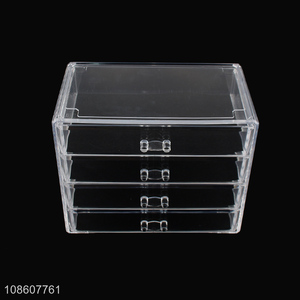 Yiwu market transparent acrylic makeup organizer bathroom organizer