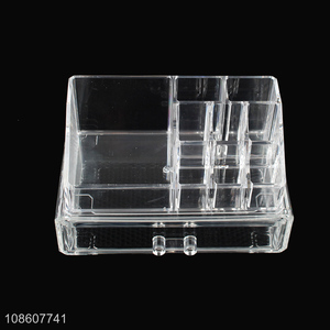 Top quality clear acrylic makeup organizer for cosmetic brushes