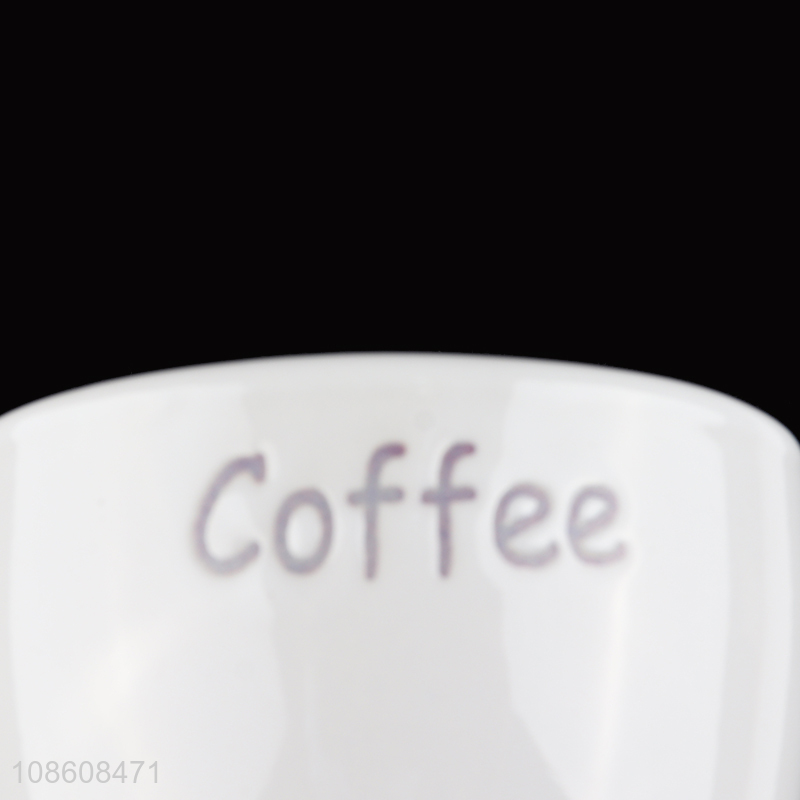 Wholesale engraved ceramic mugs custom coffee cups with handle