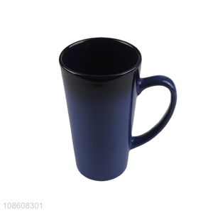 Good quality tall ceramic coffee mugs porcelain cups with handle