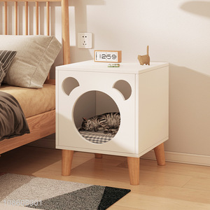 Latest products bedroom furniture cat nest bedside table wholesale