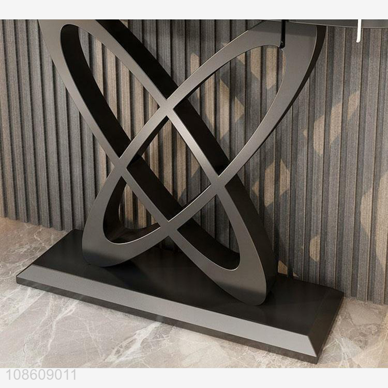 Hot sale metal frame marble top hallway console table wholesale