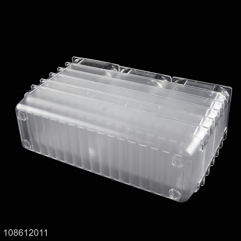 Factory supply clear plastic drawer organizers set for vanity dresser