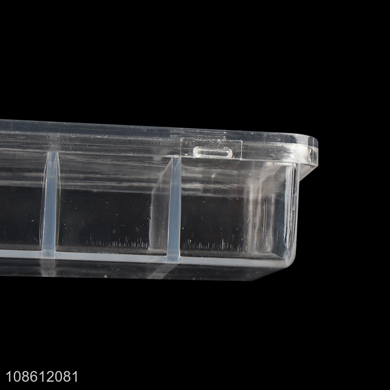 Wholesale 5-compartment plastic fishing gear storage box for fishing lures