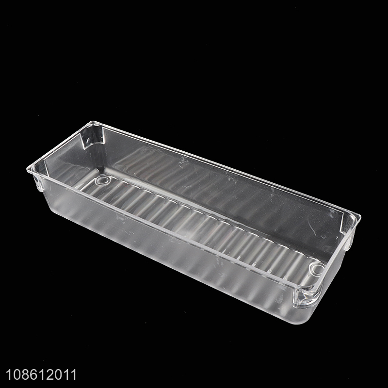 Factory supply clear plastic drawer organizers set for vanity dresser