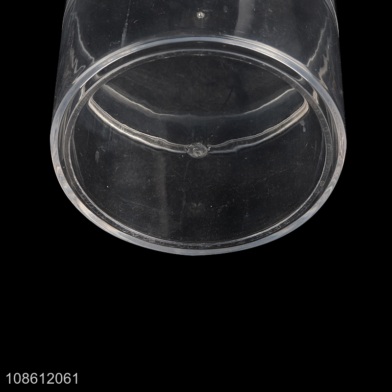 Good price round transparent plastic storage box for cookies cakes