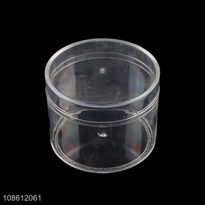 Good price round transparent plastic storage box for cookies cakes