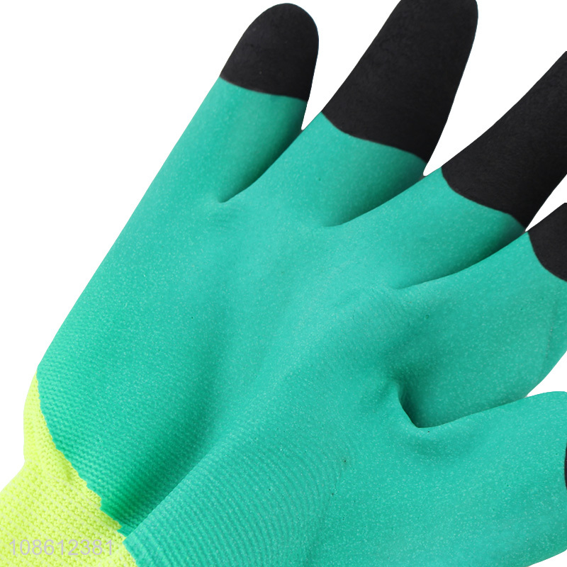 Wholesale wear resistant latex coated work gloves for men women