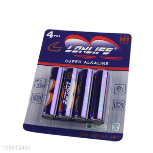 Good quality 1.5V AA alkaline zinc-manganese batteries dry batteries