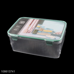 High quality transparent food grade plastic airtight cereals storage box