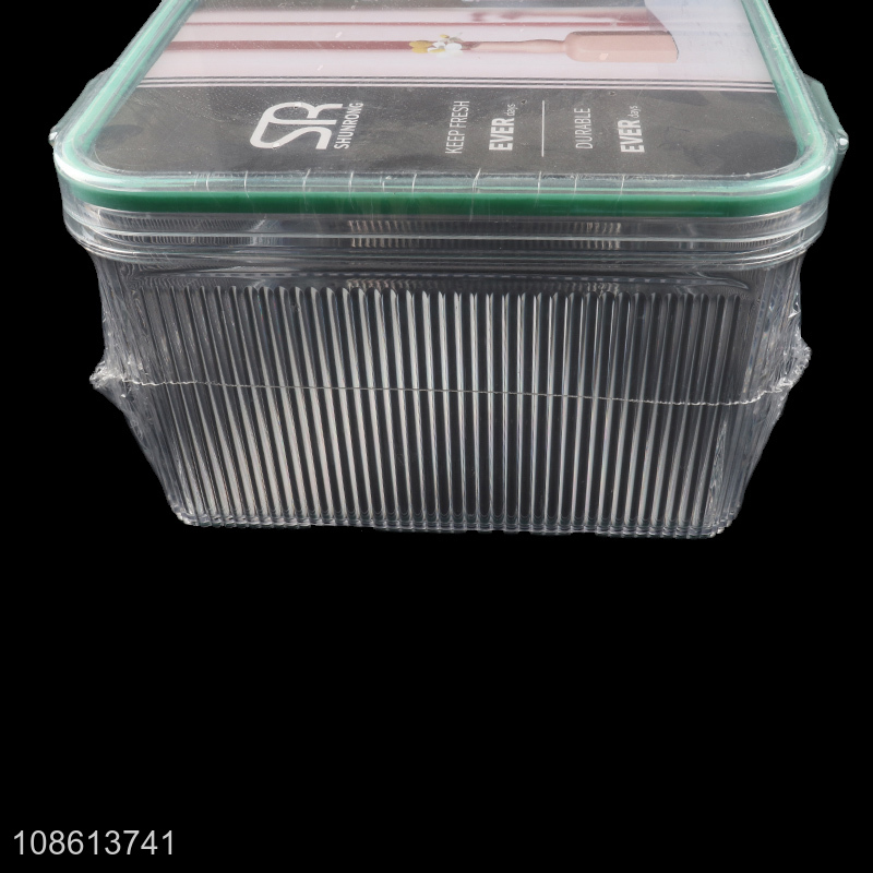 High quality transparent food grade plastic airtight cereals storage box