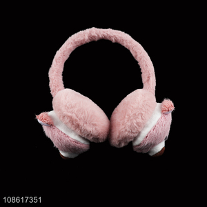 Factory price winter warm faux fur earmuffs soft fuzzy ear warmer