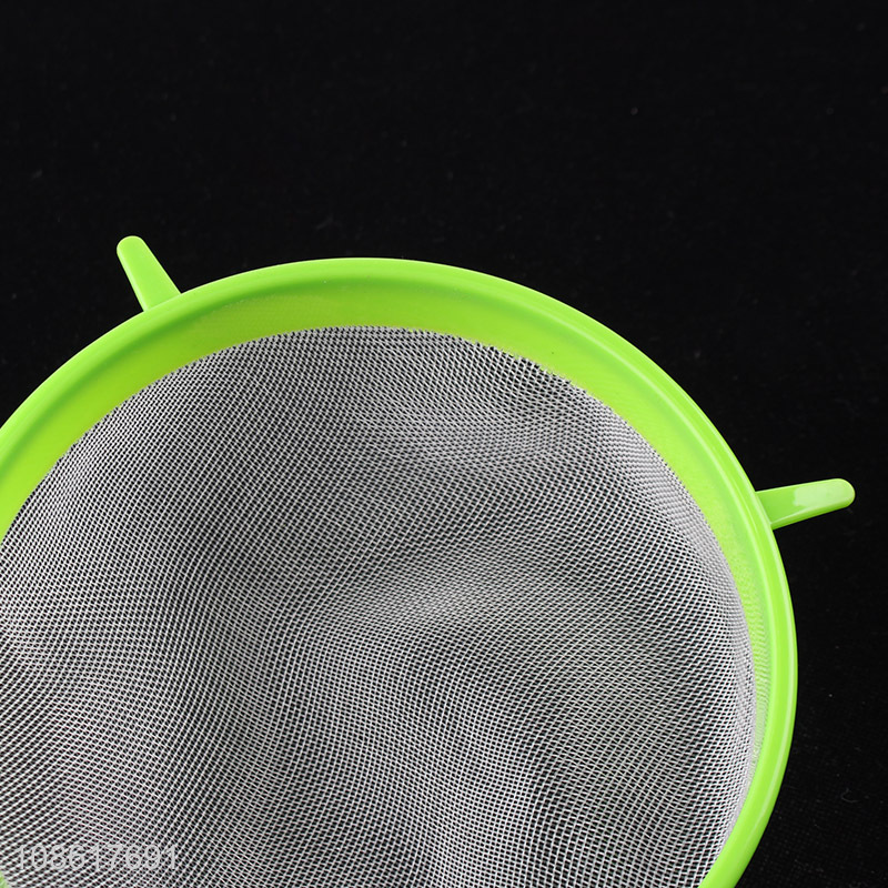 Good selling kitchen plastic strainer colander mesh with handle