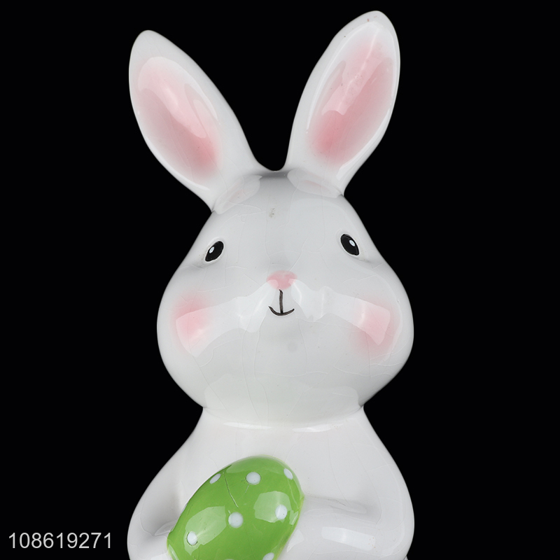 Good quality desktop décor easter bunny money box